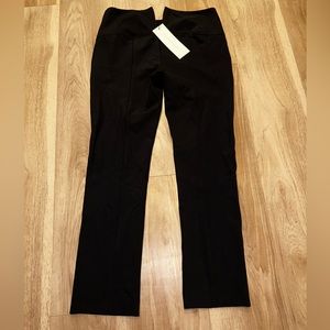 Veronica beard zip black scuba pant